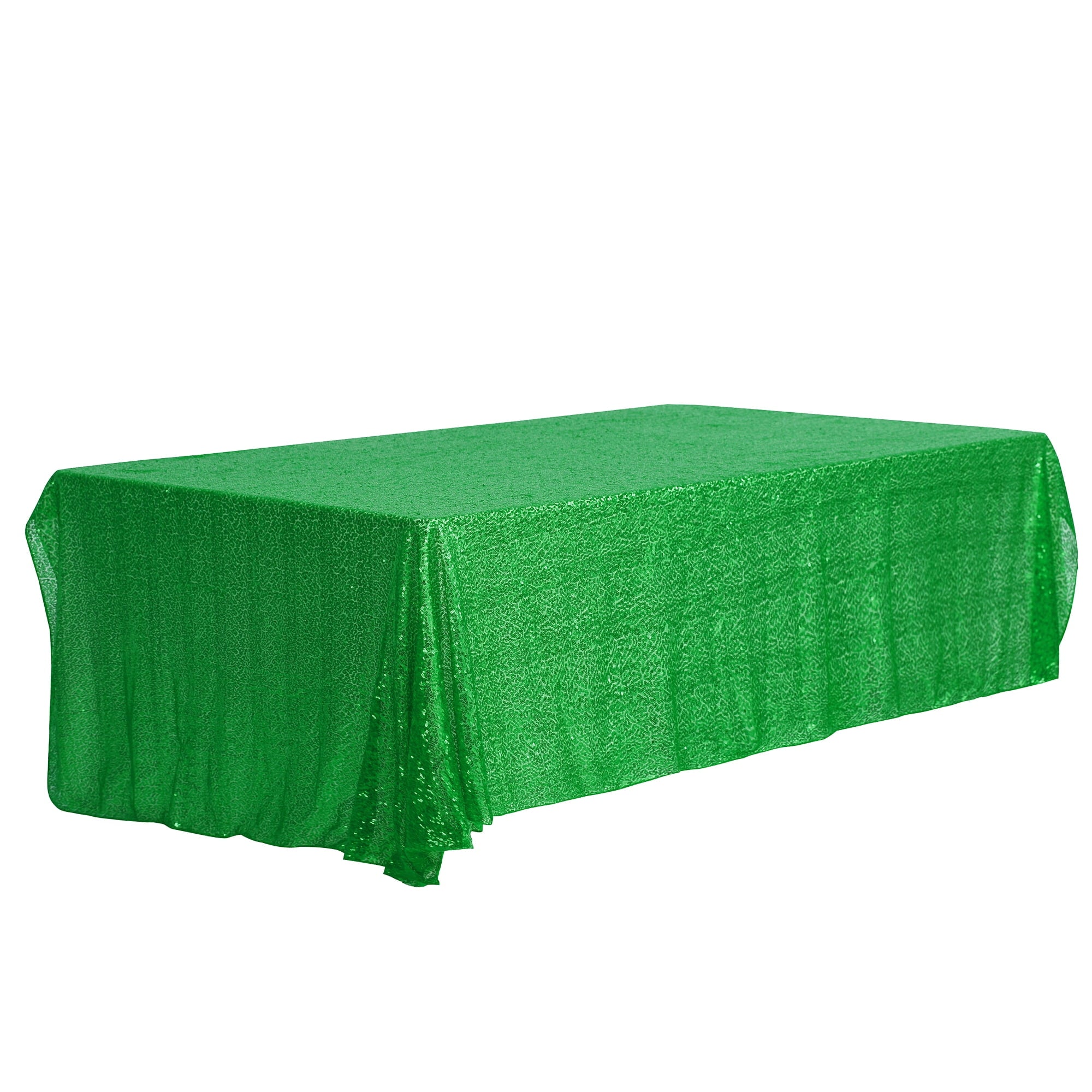 Unique Bargains Sequin Table Covers for Dining Room Parties or Dances Tablecloths Pink 47"x71"