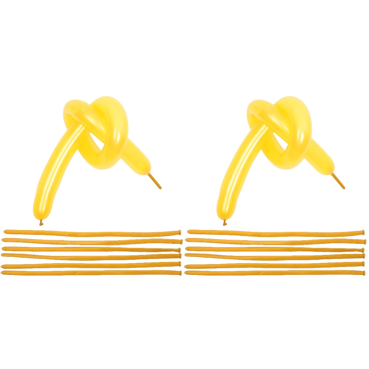 WORGEOUS 200 pcs  Strip Latex Balloons Decorative Balloons Twisting Balloons Party Favors Strip Balloons