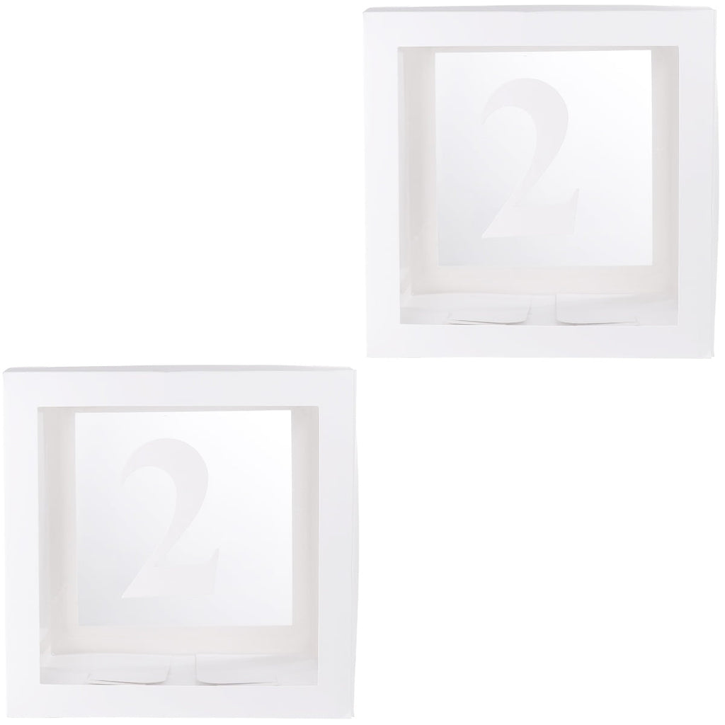 WORGEOUS 2pcs Transparent Balloon Box Party Decorative Balloons Case Balloons Accessories