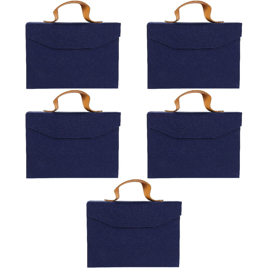 WORGEOUS 5pcs Gift Box Gift Packing Case Birthday Gift Wrapping Box Portable Handle Gift Box