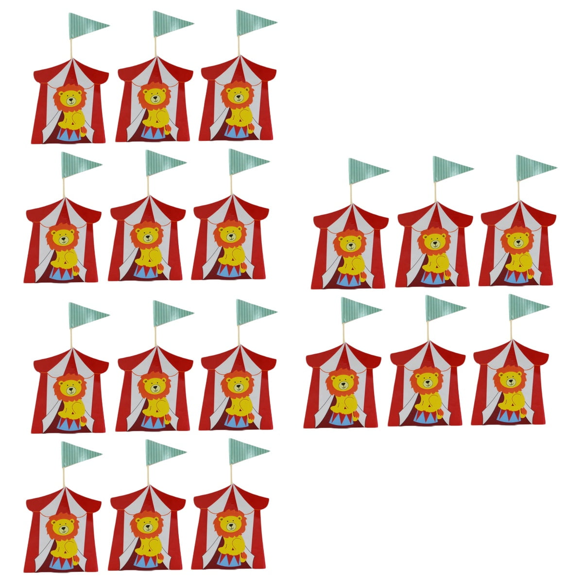 WORGEOUS 60 pcs Circus Animal Candy Box Cartoon Kids Birthday Party Baby Shower Gift Boxes Favor Box Treat Box (Lion)