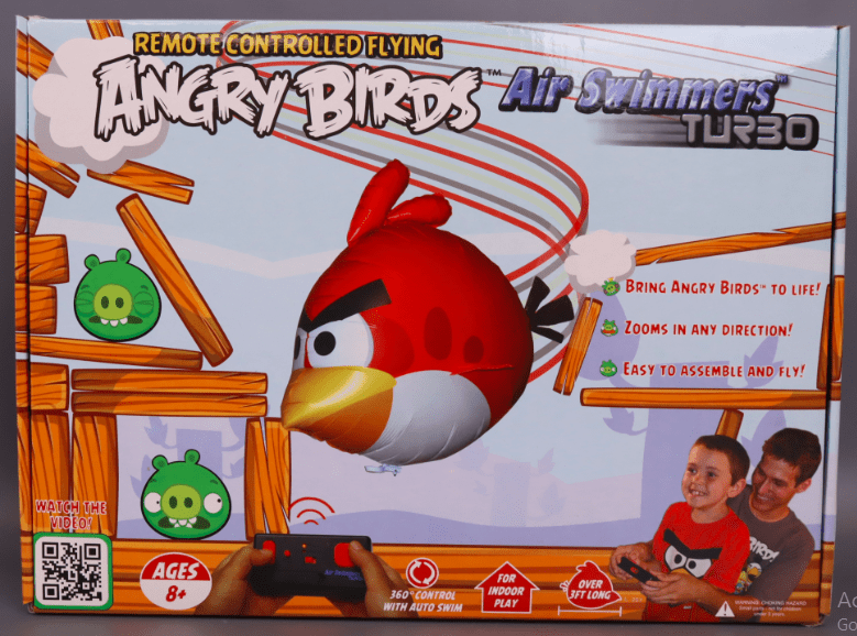 William Mark Corporation AS004 Angry Birds Air Swimmers Turbo Remote Controlled Flying Red Bird Balloon