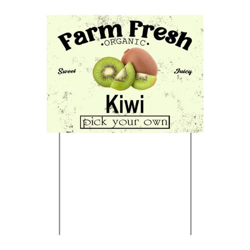 ZXCXRQFa Mango Yard Sign With Stake, Farm Fresh Organic Sweet Juicy Mango Fruit Pick Your Own Sign for Lawn Yard Farm 9 x 12 Inches Sturdy Rust Free Weatherproof Outdoor Use,Easy to Install
