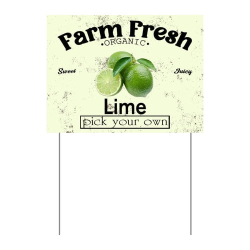 ZXCXRQFa Mango Yard Sign With Stake, Farm Fresh Organic Sweet Juicy Mango Fruit Pick Your Own Sign for Lawn Yard Farm 9 x 12 Inches Sturdy Rust Free Weatherproof Outdoor Use,Easy to Install
