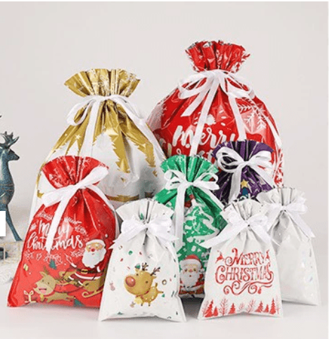 Zsiparty  38pcs Large Christmas Gift Bags Holiday Gift Wrap Jumbo Christmas Bags for Gifts Giant Sacks for Presents Big Xmas Plastic Gift Bags