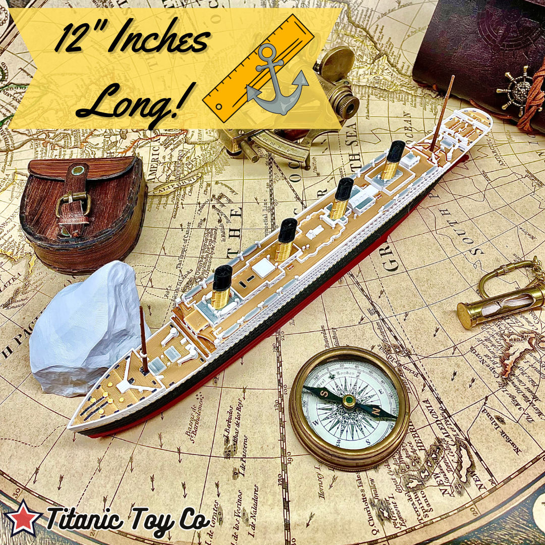 3 Pack Color Titanic, Britannic & Olympic Model Ship 1 Ft Long Assembled Titanic Toys For Kids, Historically Accurate Titanic Toy, Titanic Ship, Titanic Cake Topper, Titanic Figurine, Titanic Boat By