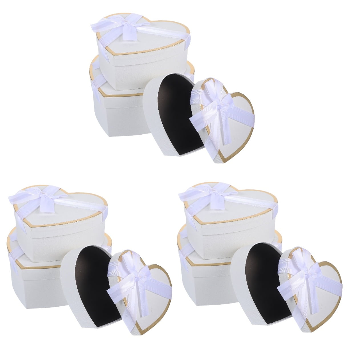 3 Sets Packaging Boxes for Gifts Organizer Refills Valentine's Day Lipstick