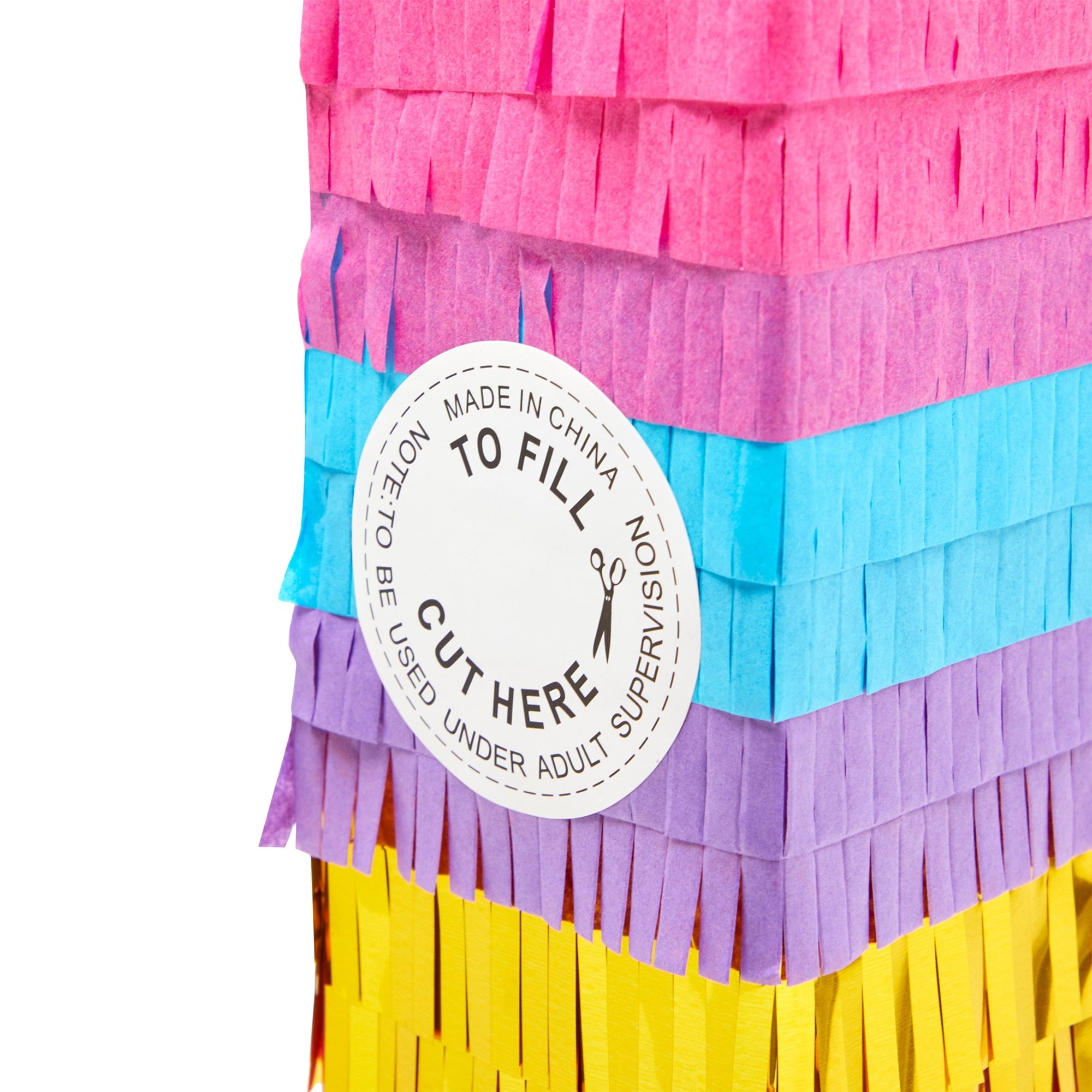 BLUE PANDA Rainbow Number 1 Pinata for Kids Ages 3-14 Birthday Party Decorations, Fiesta, Cinco de Mayo, Anniversary Celebration, Small (16.5 x 11 x 3 In)