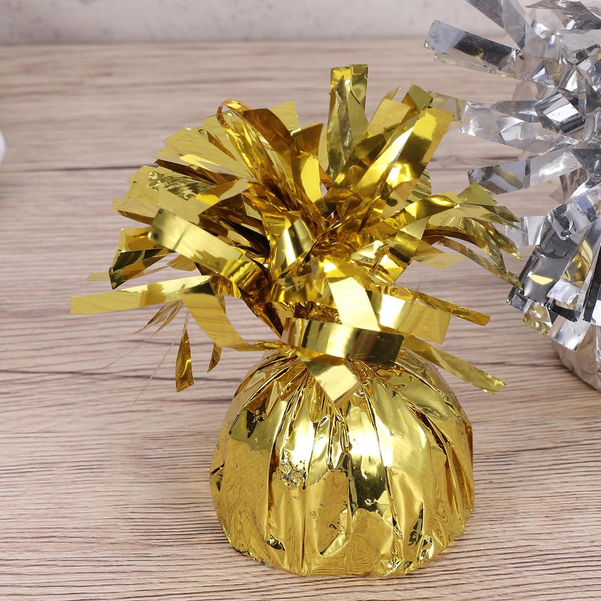 ORDDIART 6Pcs Golden 6Pcs Silver Blocks Decorative Balloons Birthday Party