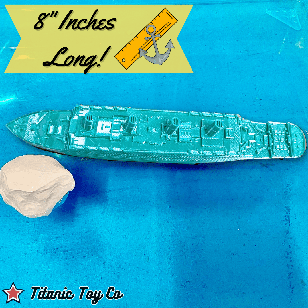 DiamondTanic Titanic Bath Boat And Pool Toy By TitanicToyCo, RMS Titanic Toys For Kids, Historically Accurate Titanic Toy, Titanic Ship, Titanic Cake Topper, Titanic Figurine