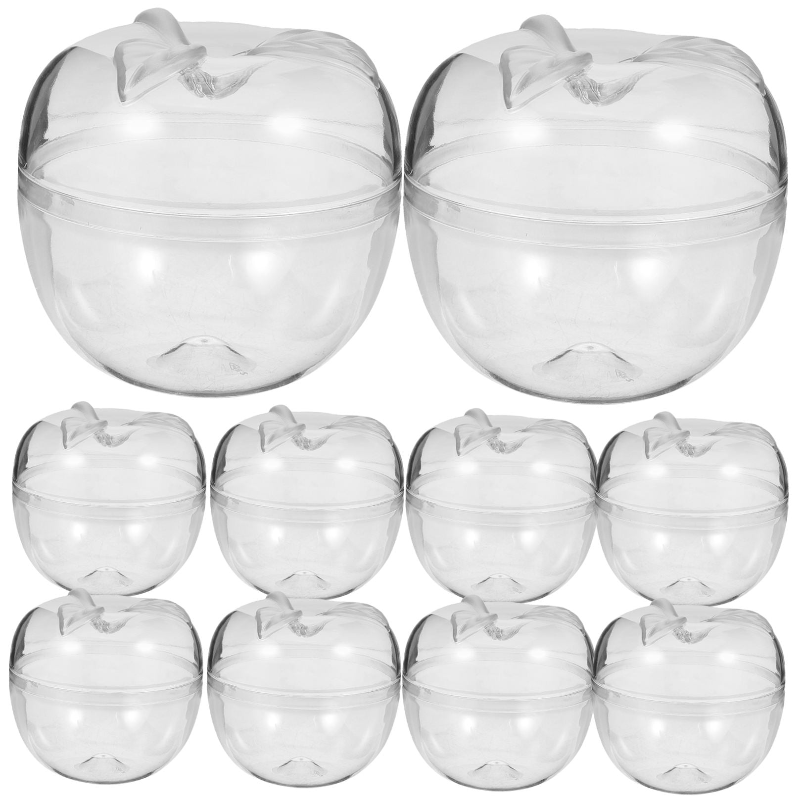 NUOLUX 10Pcs Apple Shape Candy Boxes for Storing Sweets and Gifts at Festive Occasions