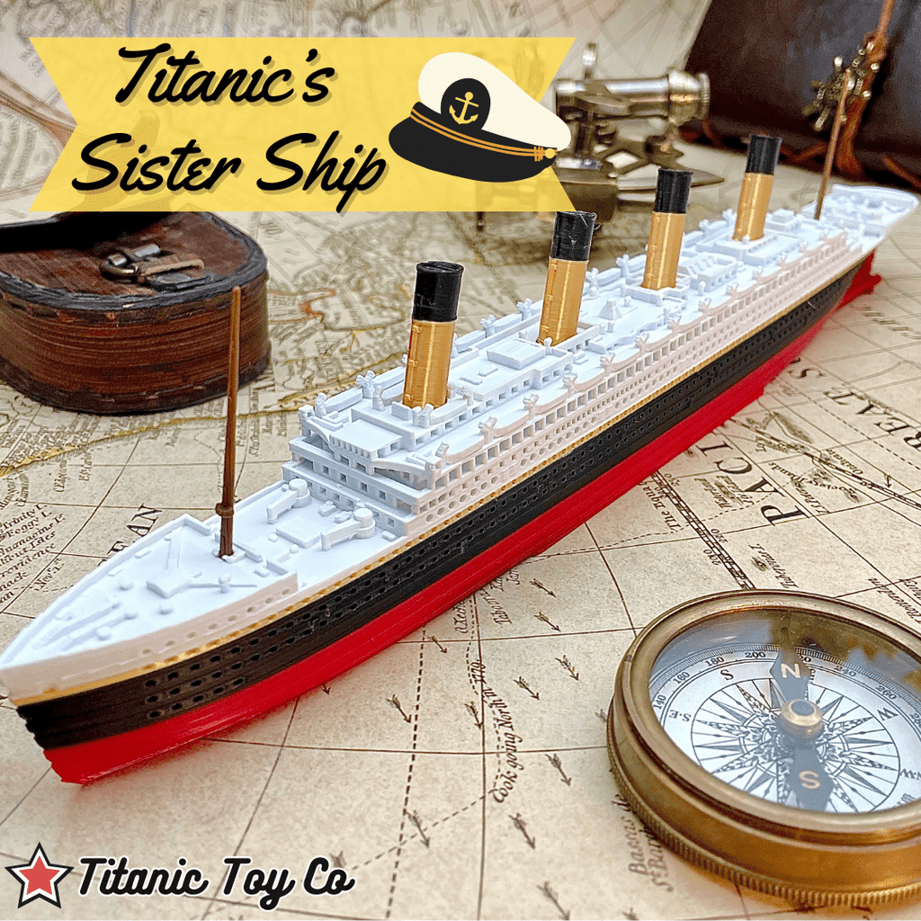 TitanicToyCo RMS Olympic Model Ship 1 Foot In Length, Fully Assembled, Titanic Toys For Kids, Titanic Ship, Titanic Cake Topper, Titanic Figurine, Titanic Boat, Britannic, Titanic Memorabilia