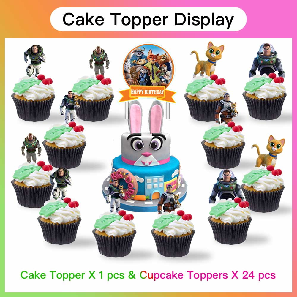 Zootopia Party Supplies Plates Decorations Birthday Cake Topper Banner Decor Backdrop Balloons