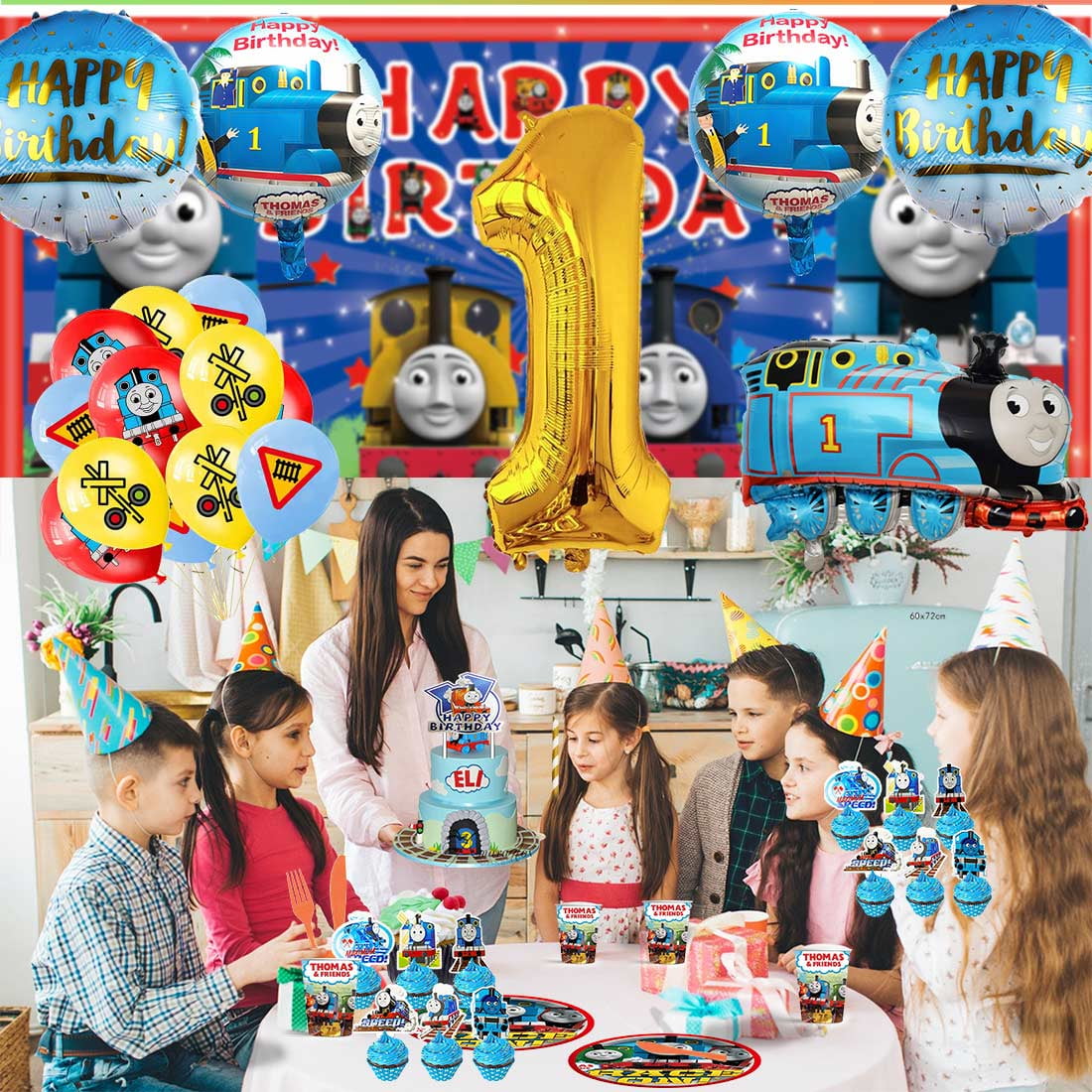 Thomas Pirates Party Supplies Plates Decoration Backdrop Banner Birthday Decor Tableware Fans Balloons