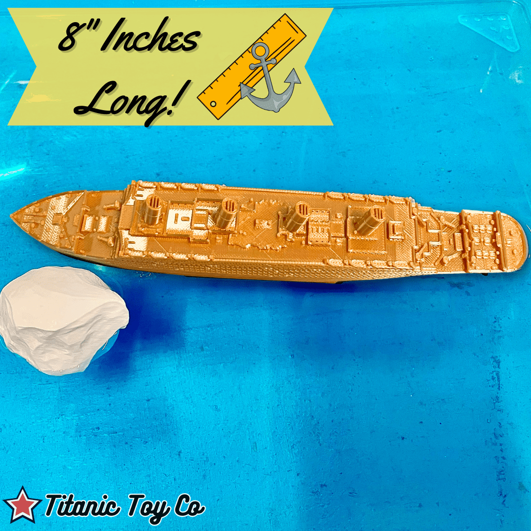 GoldenTanic Titanic Bath Boat And Pool Toy By TitanicToyCo, RMS Titanic Toys For Kids, Historically Accurate Titanic Toy, Titanic Ship, Titanic Cake Topper, Titanic Figurine