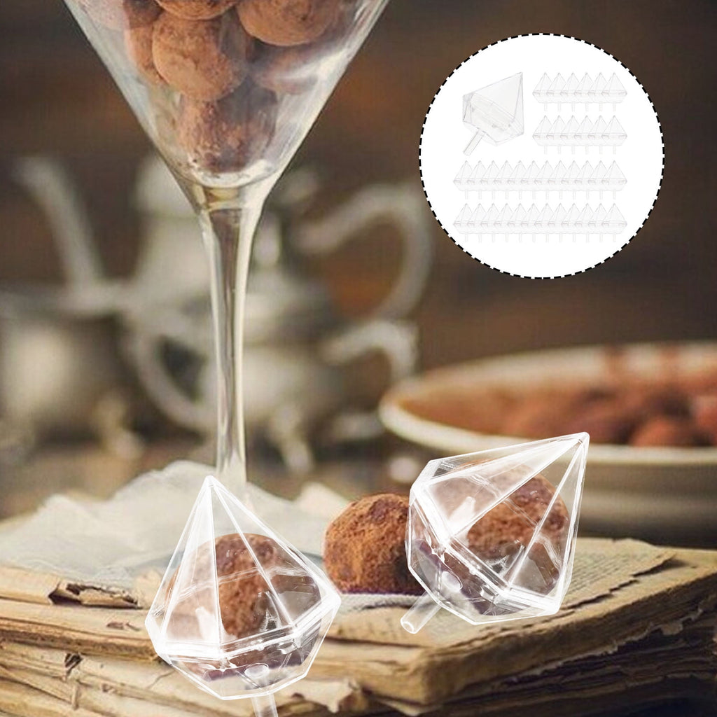 YSNOOWE Chocolate Box Holder in Clear Plastic for Elegant Diy Crafts and Candy Wrappers Packaging 80Set