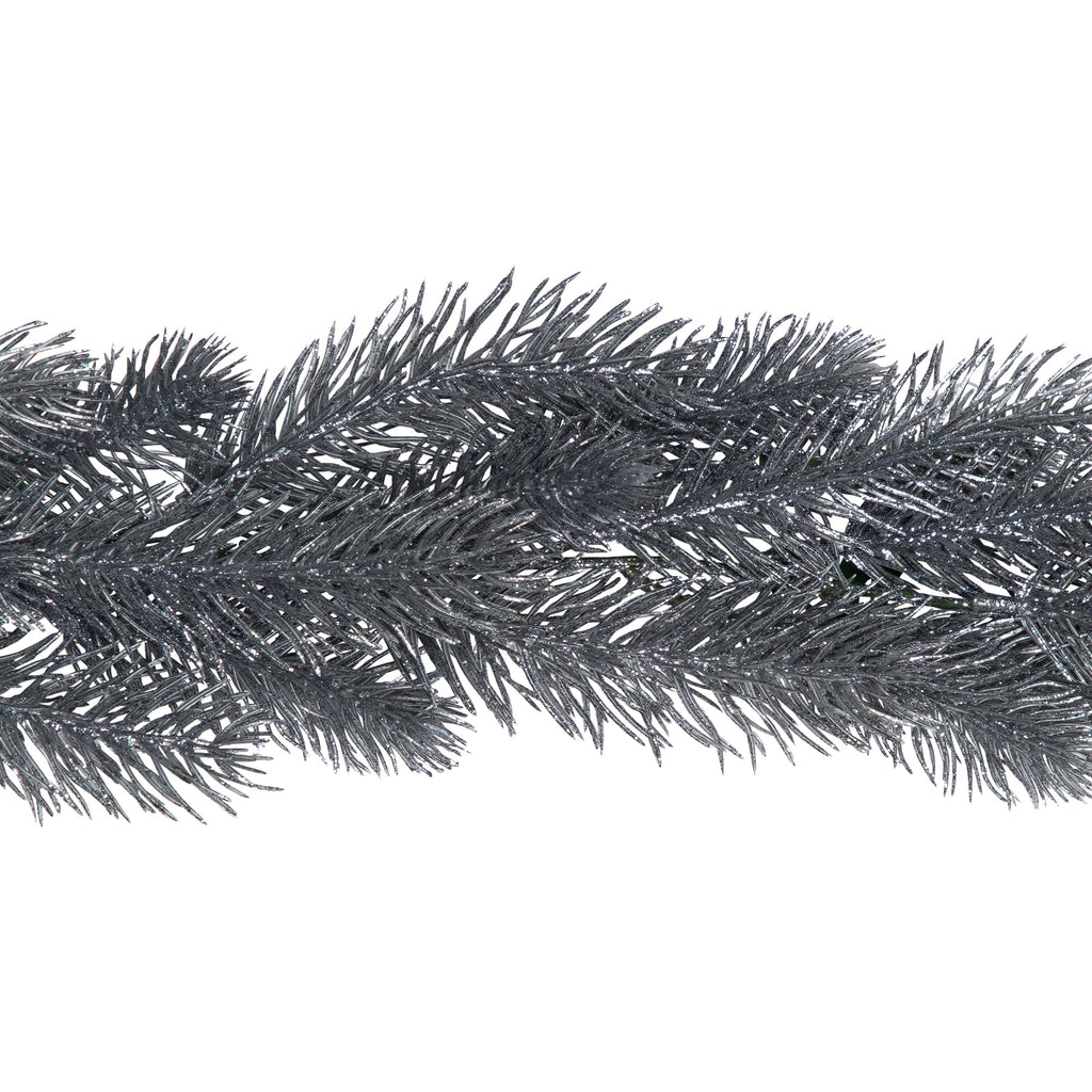 Northlight Glittery Pine Artificial Christmas Garland - 6' - Silver - Unlit