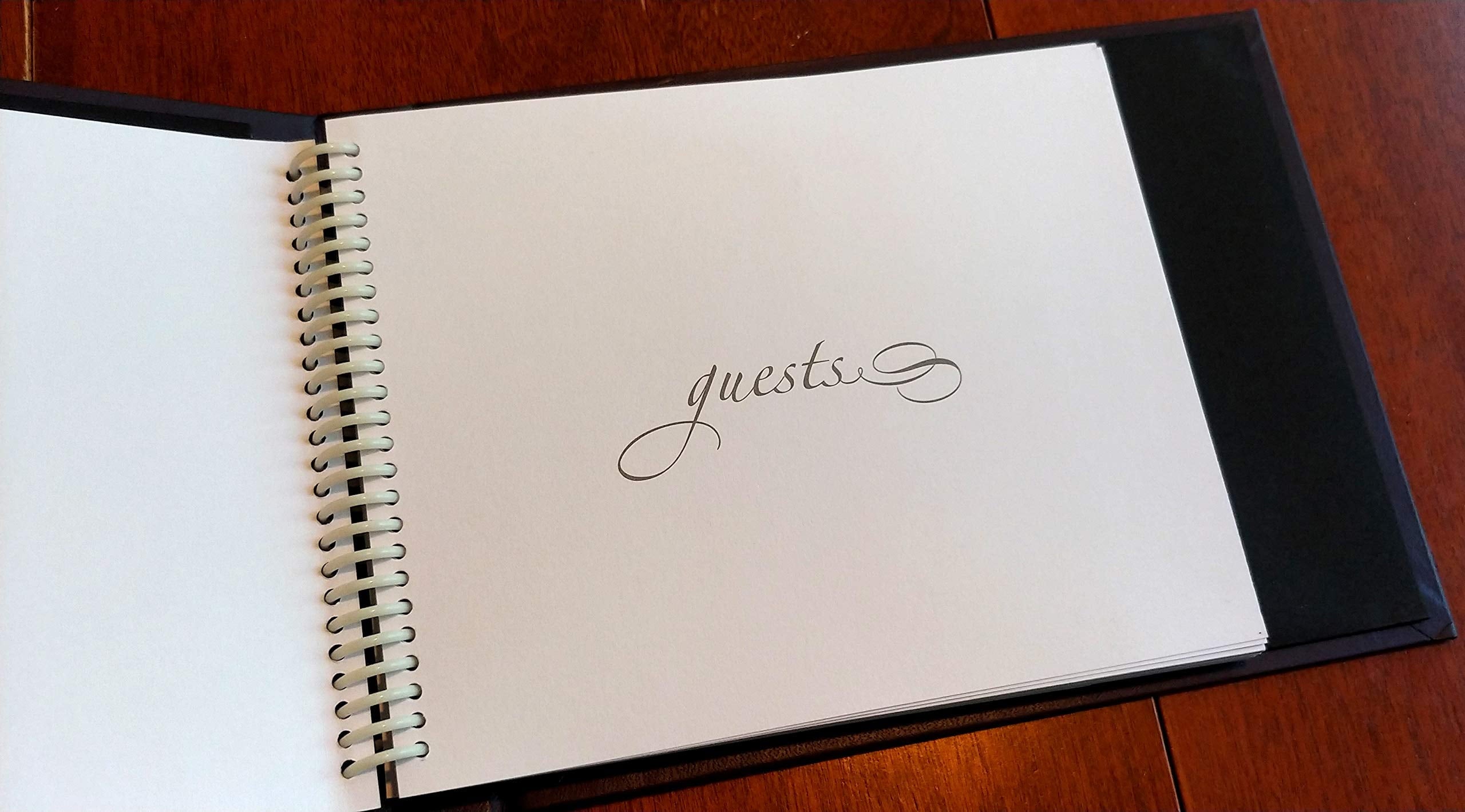 Hortense B. Hewitt Art CM31&nbsp;Deco Black and Gold Guest Book, 7.5 x 5.75-Inches