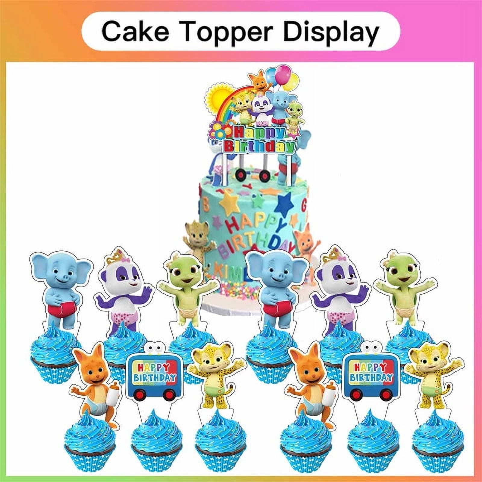 Word Party Party Supplies Set Balloons Plates Tableware Decorations Birthday Cake Topper Decor Banner Backdrop