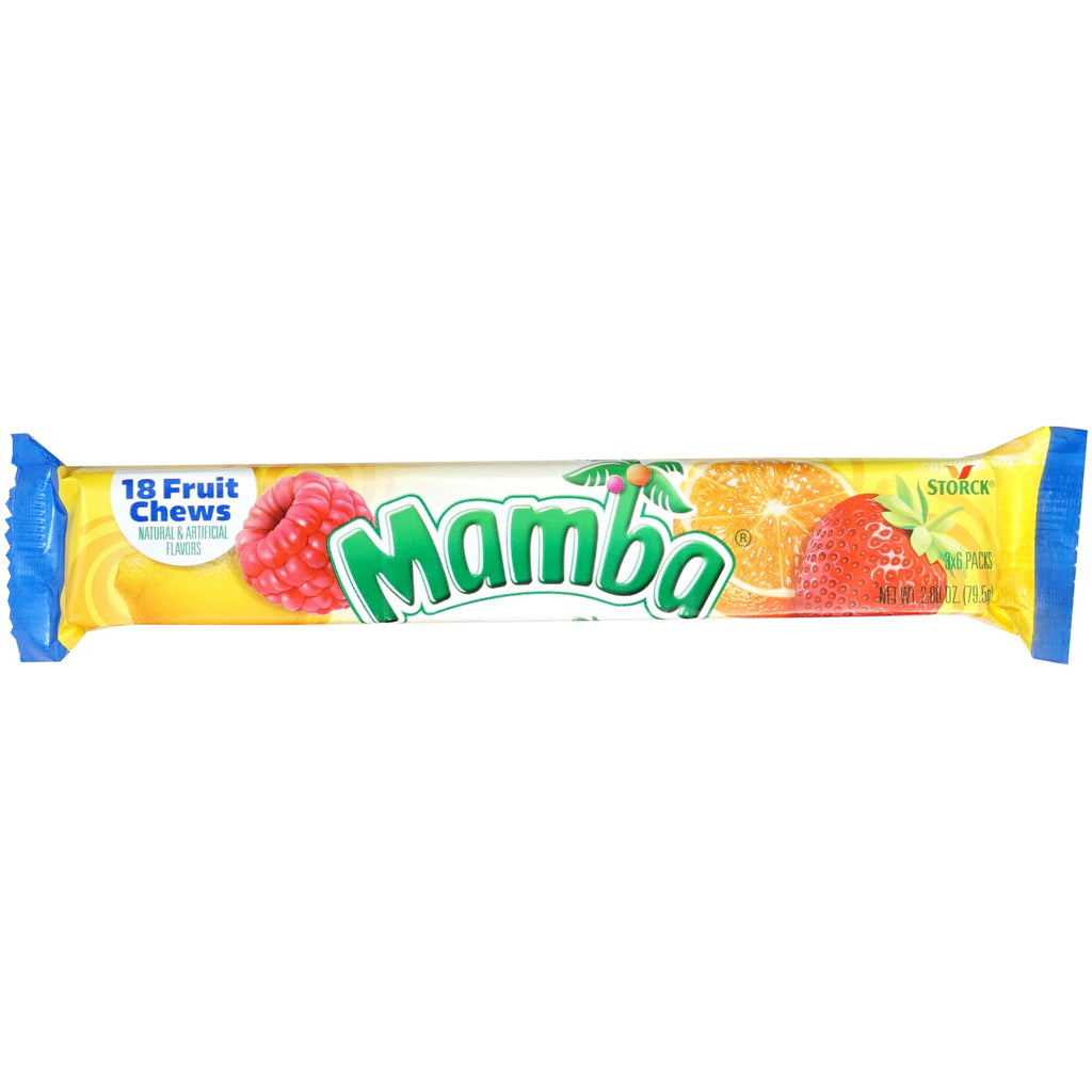 Mamba Sticks Snack Variety Pack, 16 Pack Mamba Candy, Original, Tropics, Sour, Tropics, Berrytasty