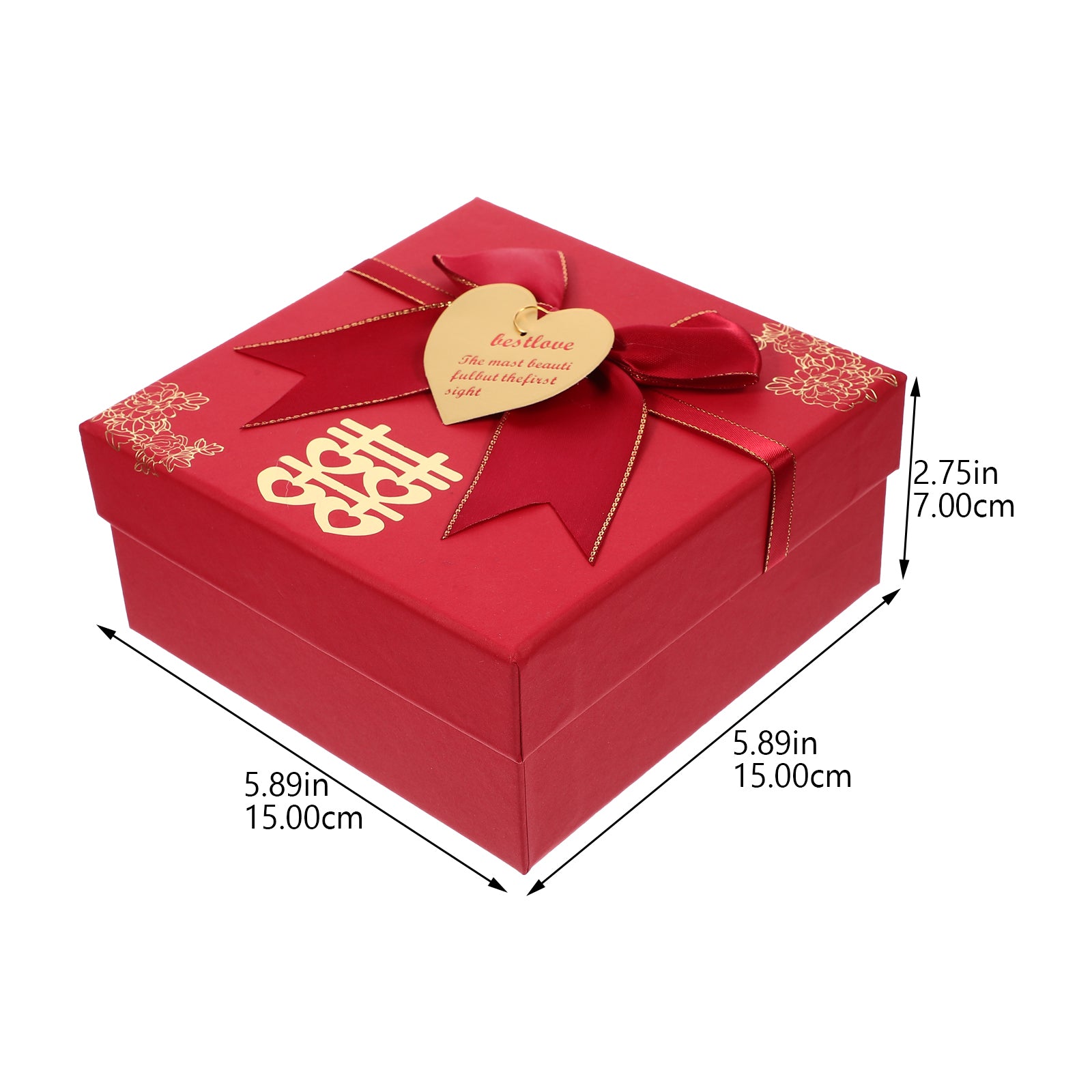 4pcs Chinese Wedding Paper Boxes Paper Cases Paper Present Wrapping Materials