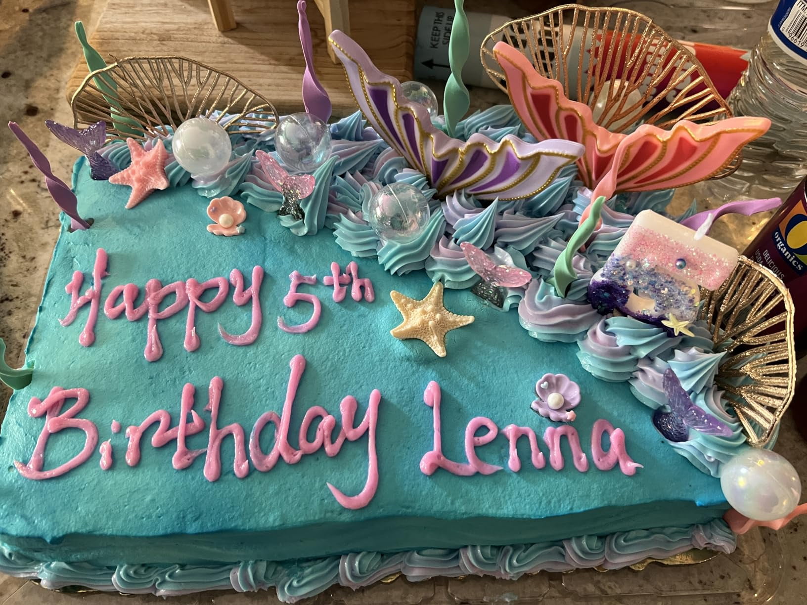 Mermaid Cake Topper Under The Sea Cake Decors Seashell Cake topper Mermaid Tail Cake Decoration Mermaid Birthday Cake Toppers Baby Shower