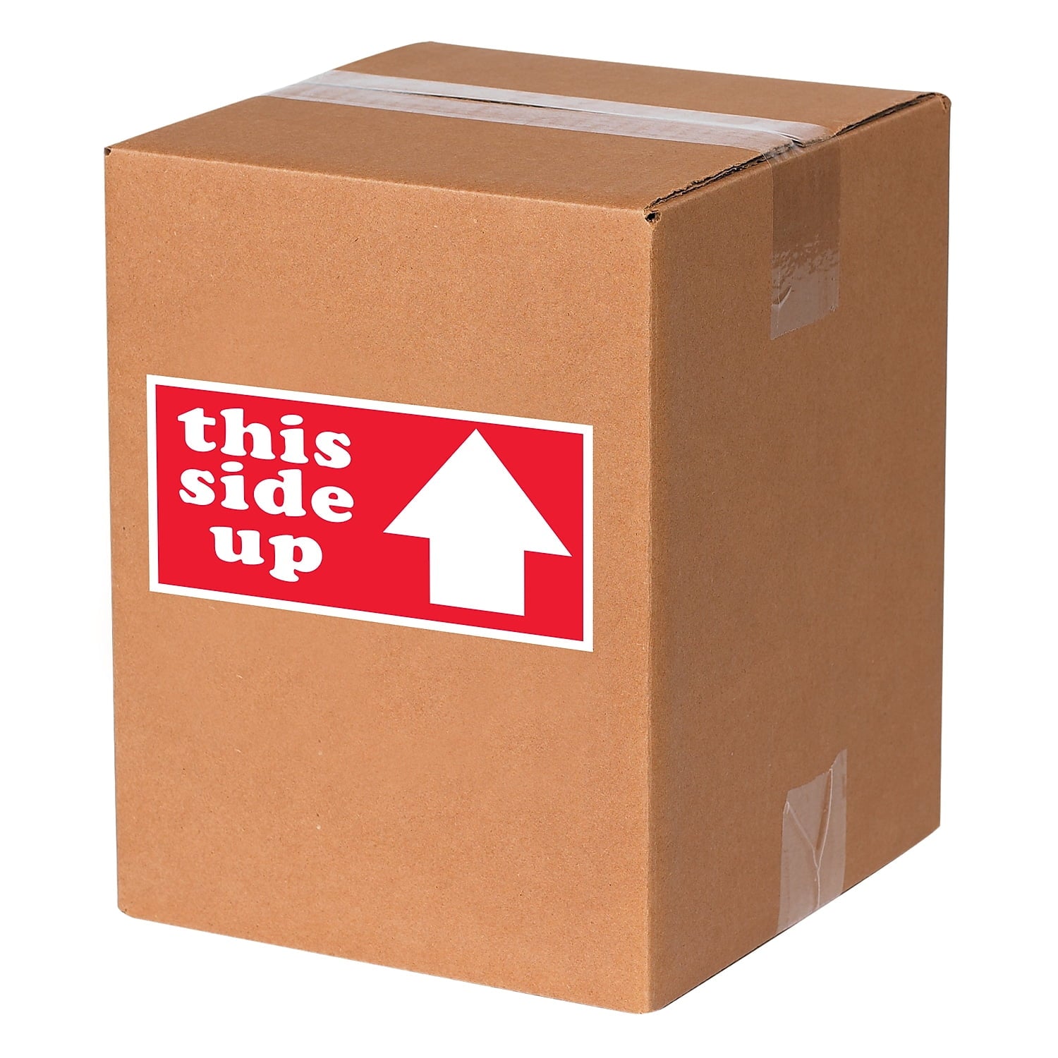 Tape Logic Labels "This Side Up" Arrow 2" x 4" Red/White 500/Roll SCL242