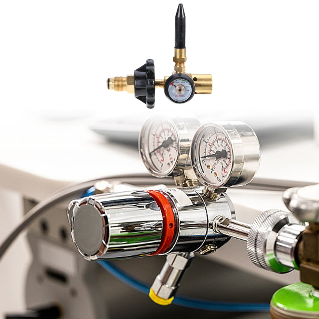 Lerpwige 0-3000PSI Flows Inflator Regulator Latex Balloon Filler for CGA580 Tanks Valves