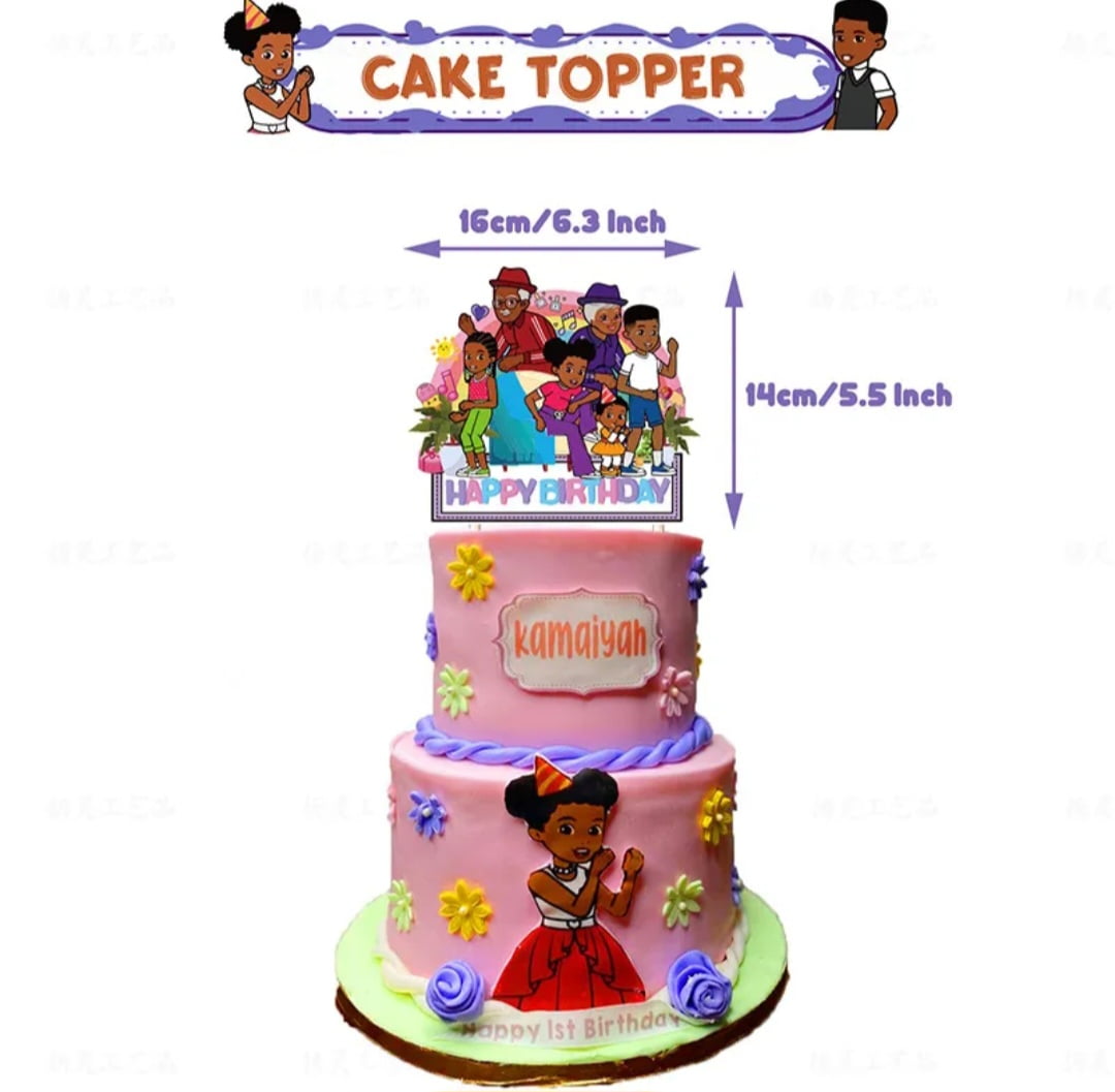 Gracie's Corner Birthday Party Decorations, Music Gracie Birthday Banner - Cake&Cupcake Toppers - 16 Latex Balloon for Gracie Theme Party Supplies