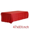 Unique Bargains Sequin Table Covers for Dining Room Parties or Dances Tablecloths Pink 47"x71"