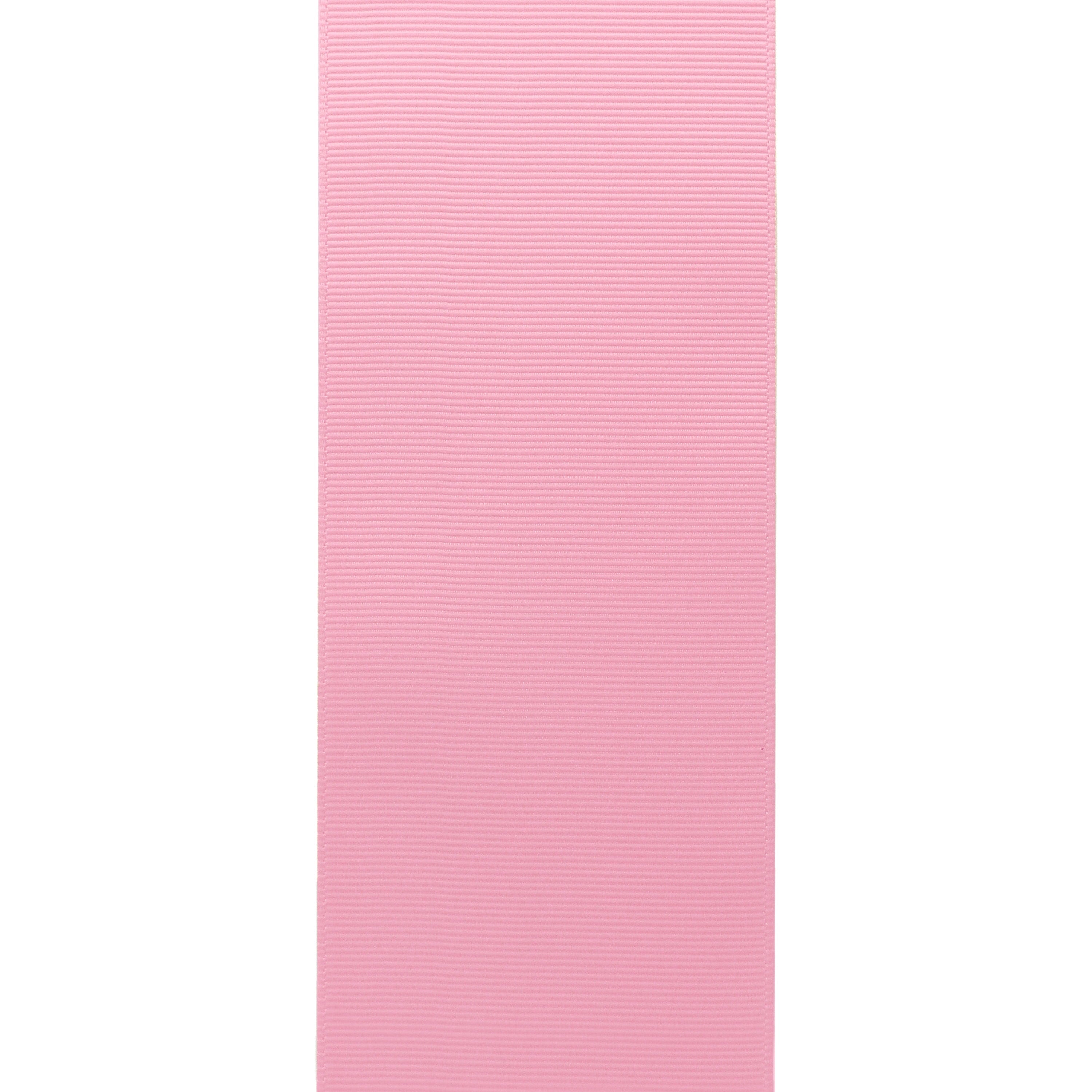 GWEN STUDIOS Grosgrain Pink Polyester Ribbon, 150' x 2.5"