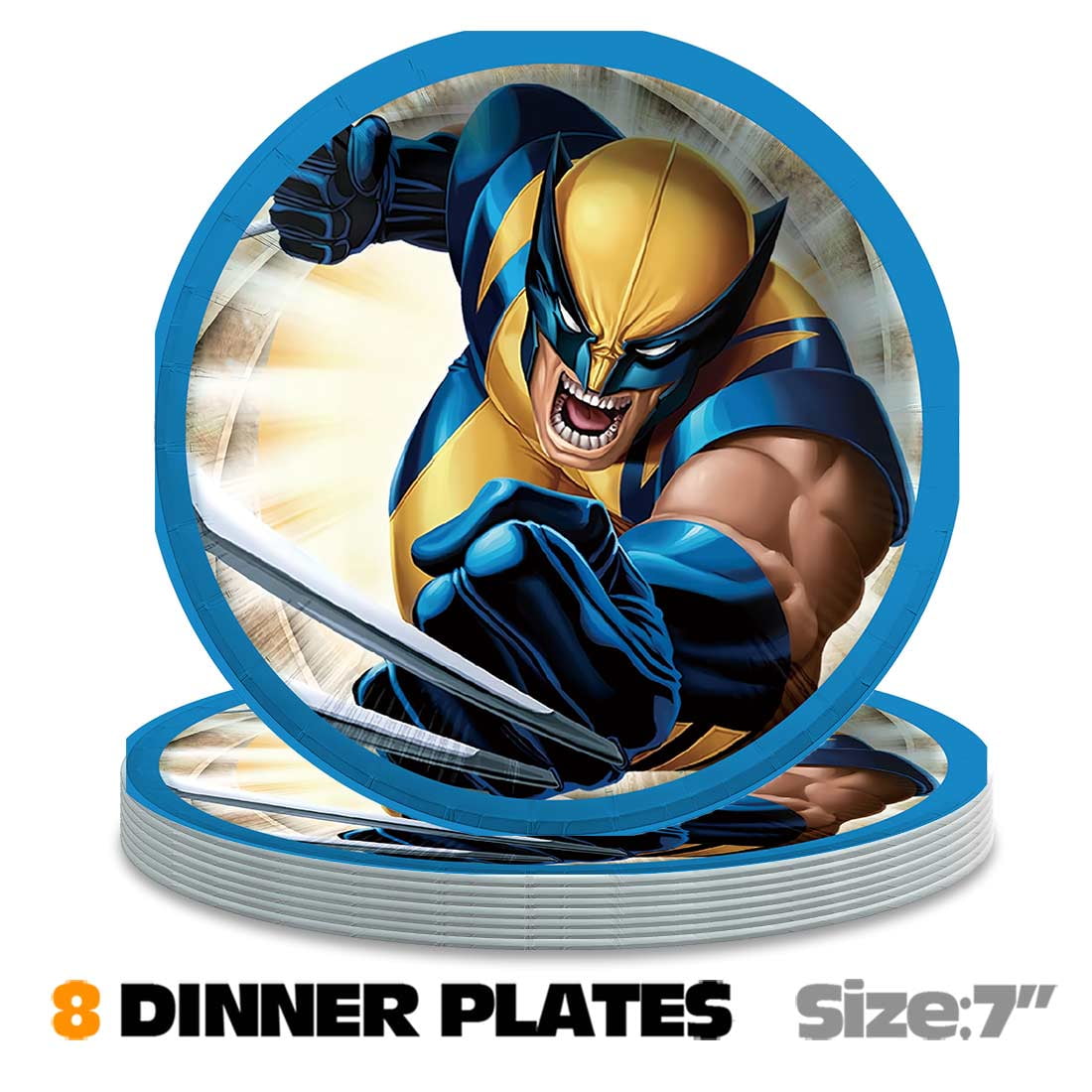 Wolverine X-men Party Supplies Decor Tableware Backdrop Banner Cake Topper Balloons Birthday Decorations