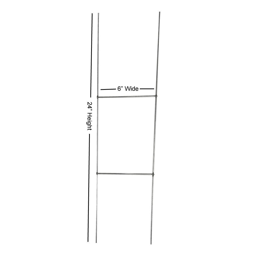 24x18 Congrats Grad Lawn Sign with 6x24 Yard Stakes (3)