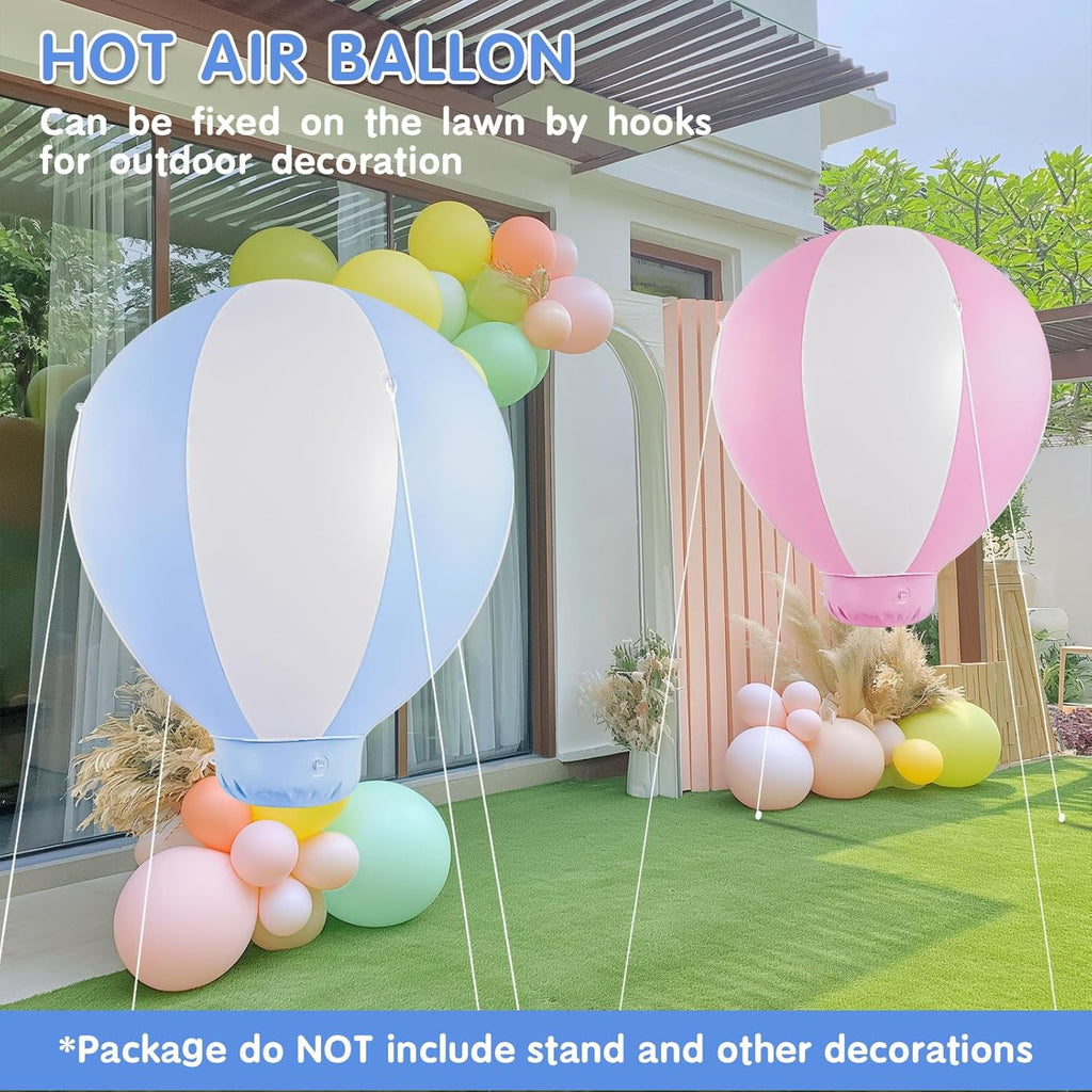 zsertyuh 3FT Hot Air Balloon Decorations  Inflatable Baby Shower Decoration Balloon for Baby Birthday Party Wedding Exhibitions  Air Pump Inclued (Blue)
