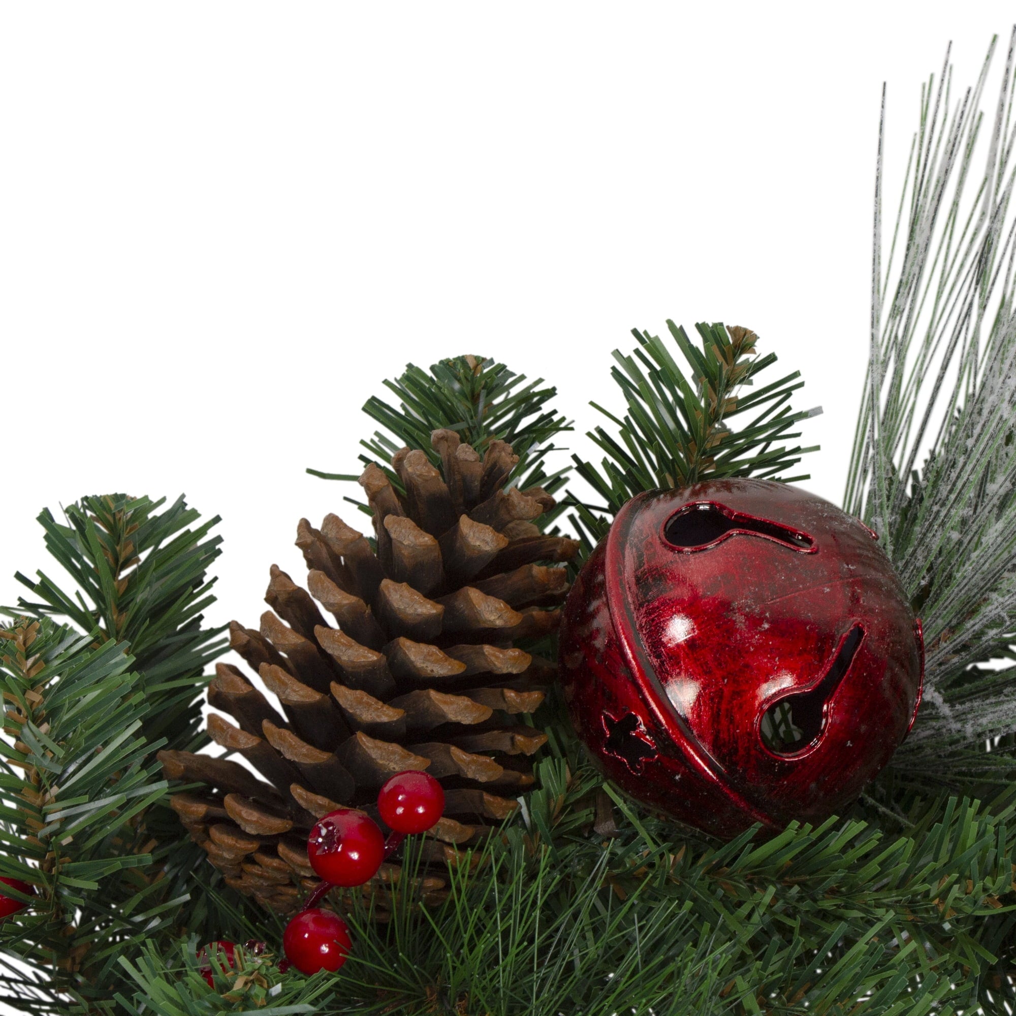 Northlight 6' x 12" Plaid and Houndstooth and Berries Artificial Christmas Garland - Unlit