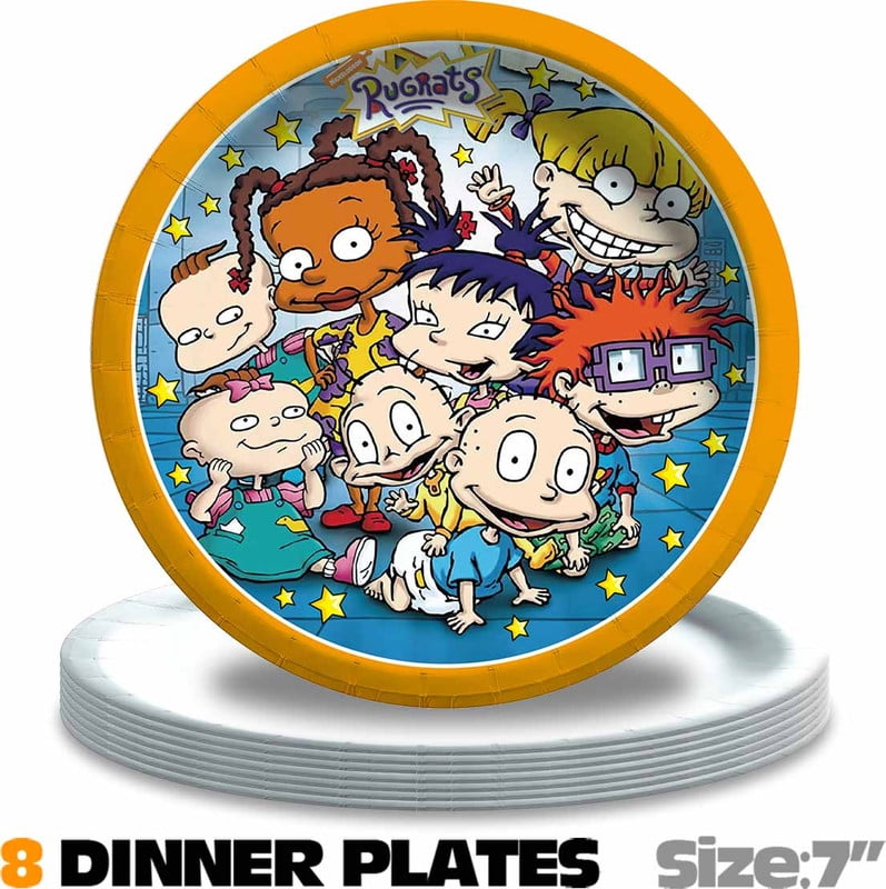 Rugrats Birthday Party Supplies Balloons Plates Decoration Cake Topper Decor Tableware Banner Backdrop