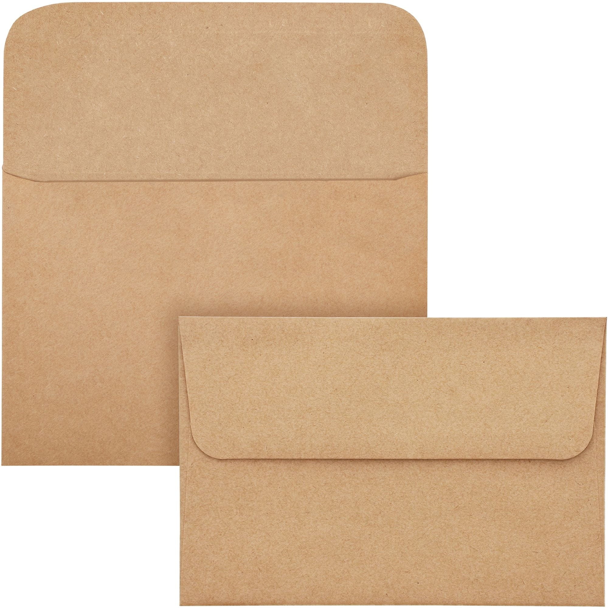 100 Pack Blank Cards and Envelopes 4x6, Bulk Kraft Paper Greeting Cards for DIY Card Making, Wedding, Birthday, All Occasions