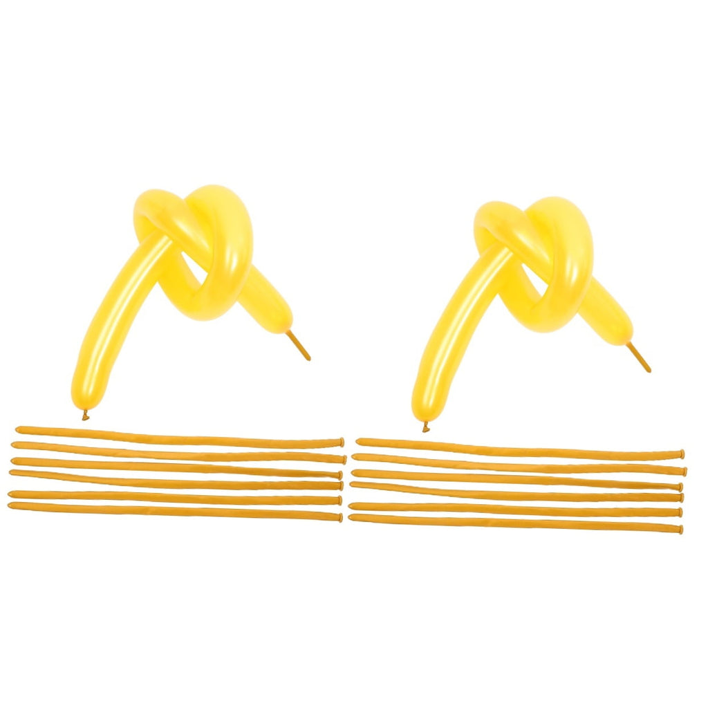 WORGEOUS 200 pcs  Strip Latex Balloons Decorative Balloons Twisting Balloons Party Favors Strip Balloons