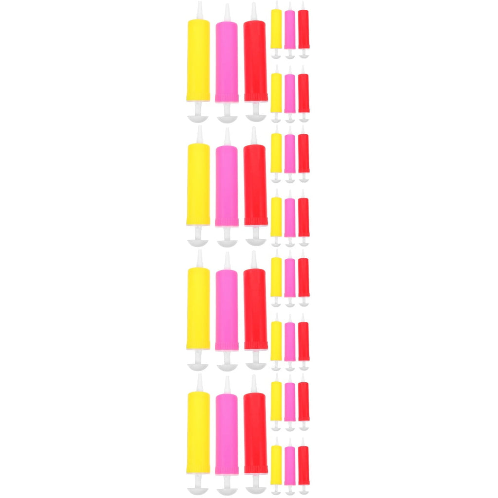 Set of 4 Manual Air Pump Birthday Party Accessories Exercise Ball Hand Pumps