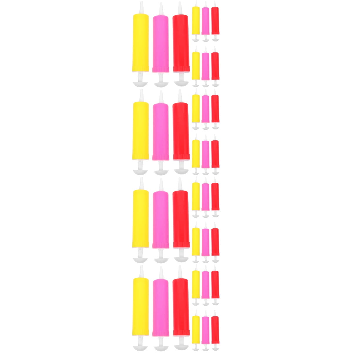 Set of 4 Manual Air Pump Birthday Party Accessories Exercise Ball Hand Pumps