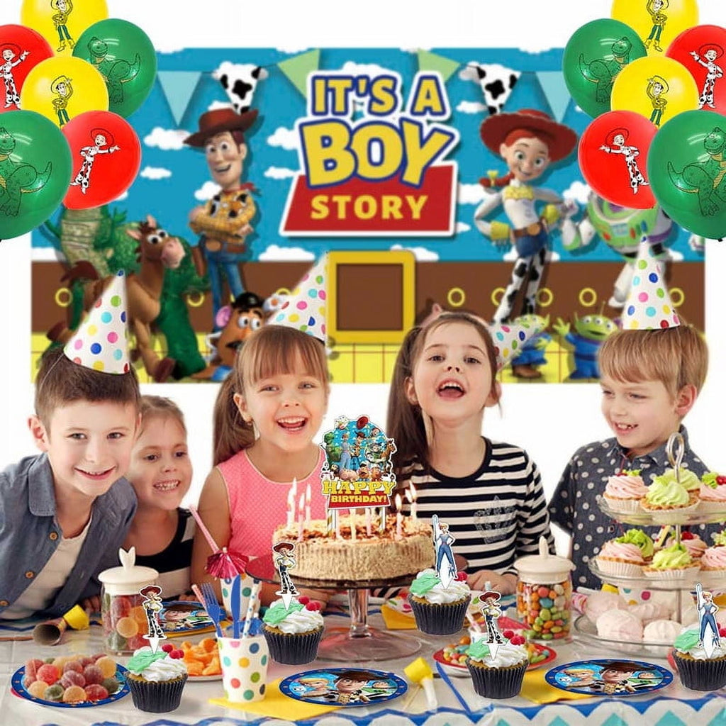 Toy Story Party Supplies Plates Decorations Birthday Cake Topper Banner Decor Backdrop Balloons