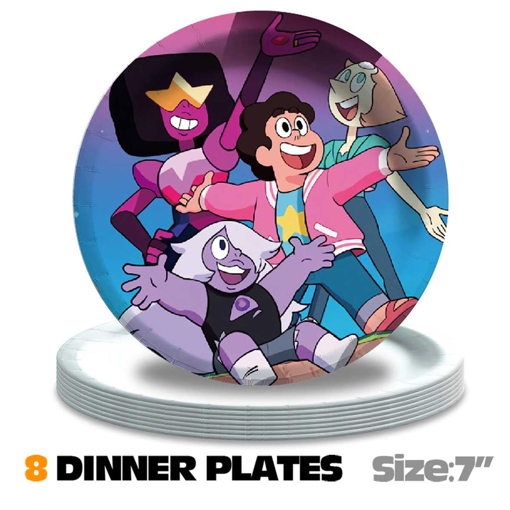Steven Universe Birthday Party Supplies Balloons Plates Decoration Cake Topper Decor Tableware Banner Backdrop