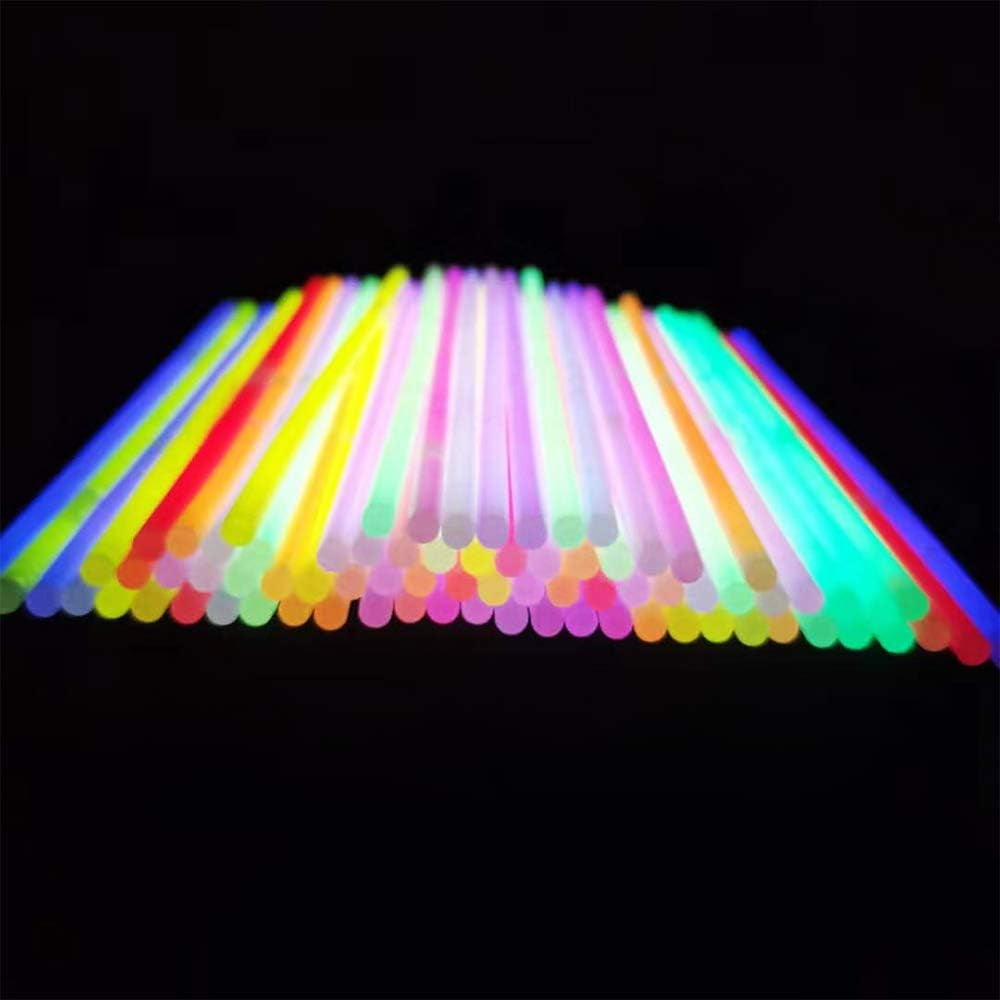 Ayieyill 300pcs Glow Sticks Bulk Party Pack 8" Halloween Glow Sticks for Kids Glow in the Dark Party Supplies