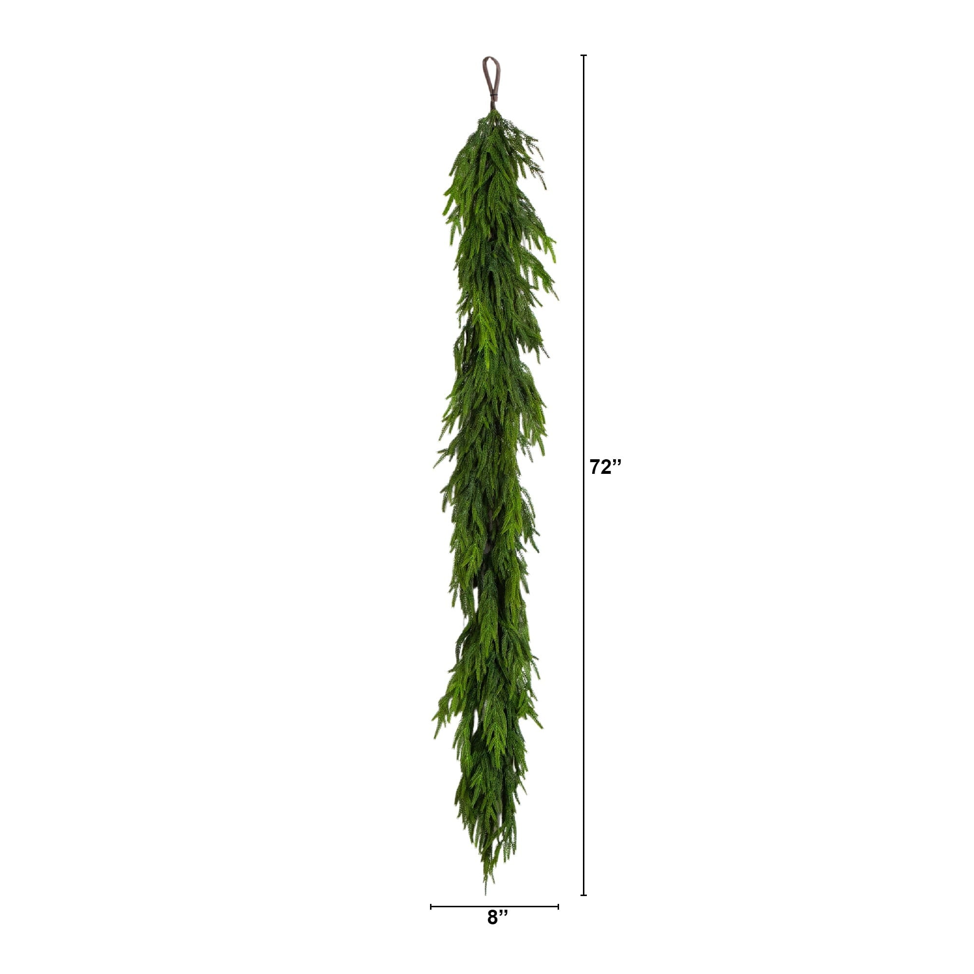 Nearly Natural 6ft. Artificial Real Touch Norfolk Island Pine Garland with Natural Look