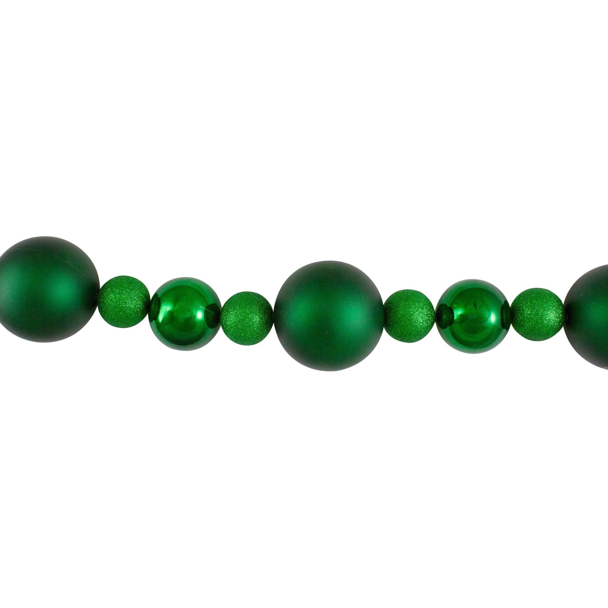 Northlight Shatterproof Ball Artificial Christmas Garland - 6' X 3.75" - Green - Unlit