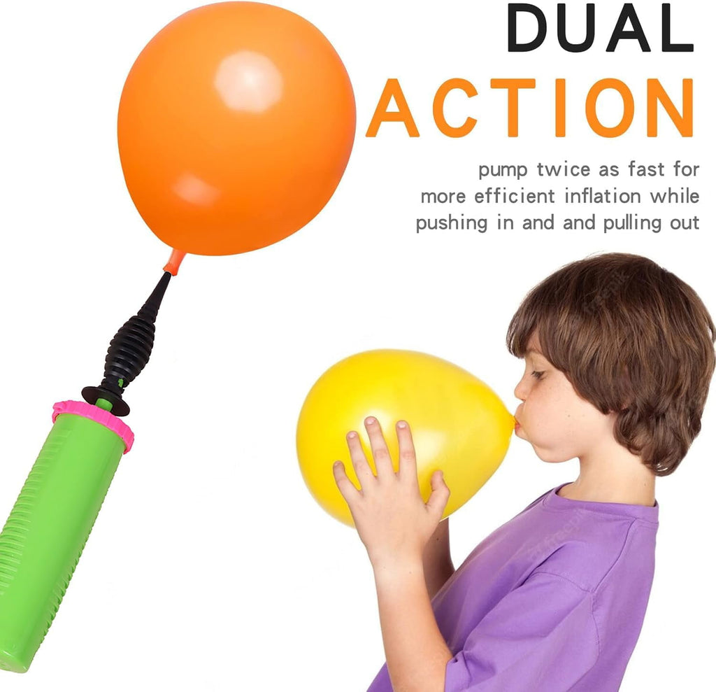 Balloon pump handheld two-way double-action air pump, suitable for balloons, yoga balls, swimming rings