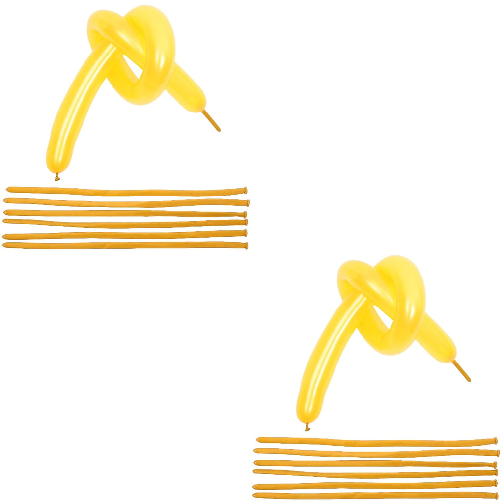 WORGEOUS 200 pcs  Strip Latex Balloons Decorative Balloons Twisting Balloons Party Favors Strip Balloons