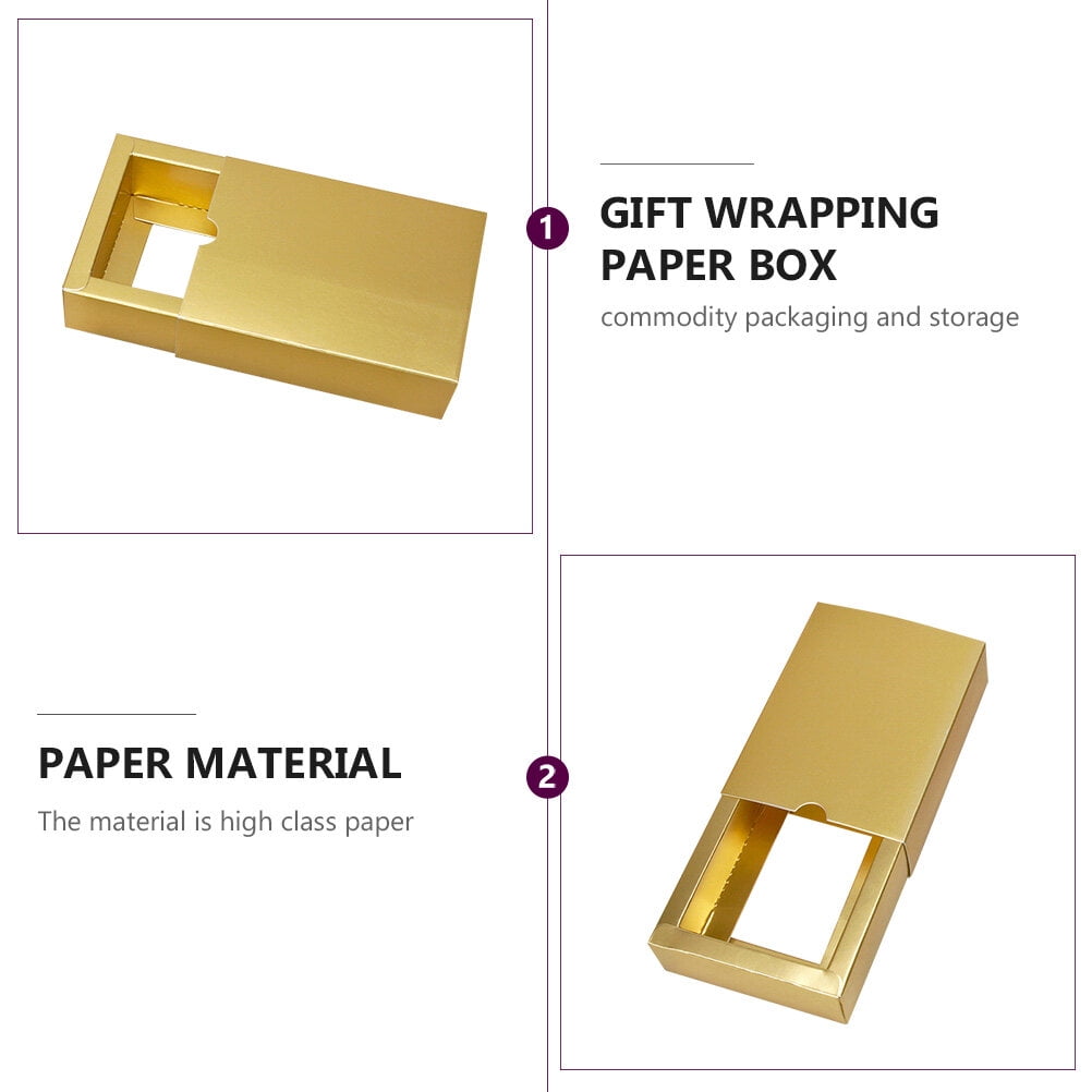 WHAMVOX 10Pcs Multi-function Wrapping Boxes Present Boxes Rectangle Small Boxes Gift Cases