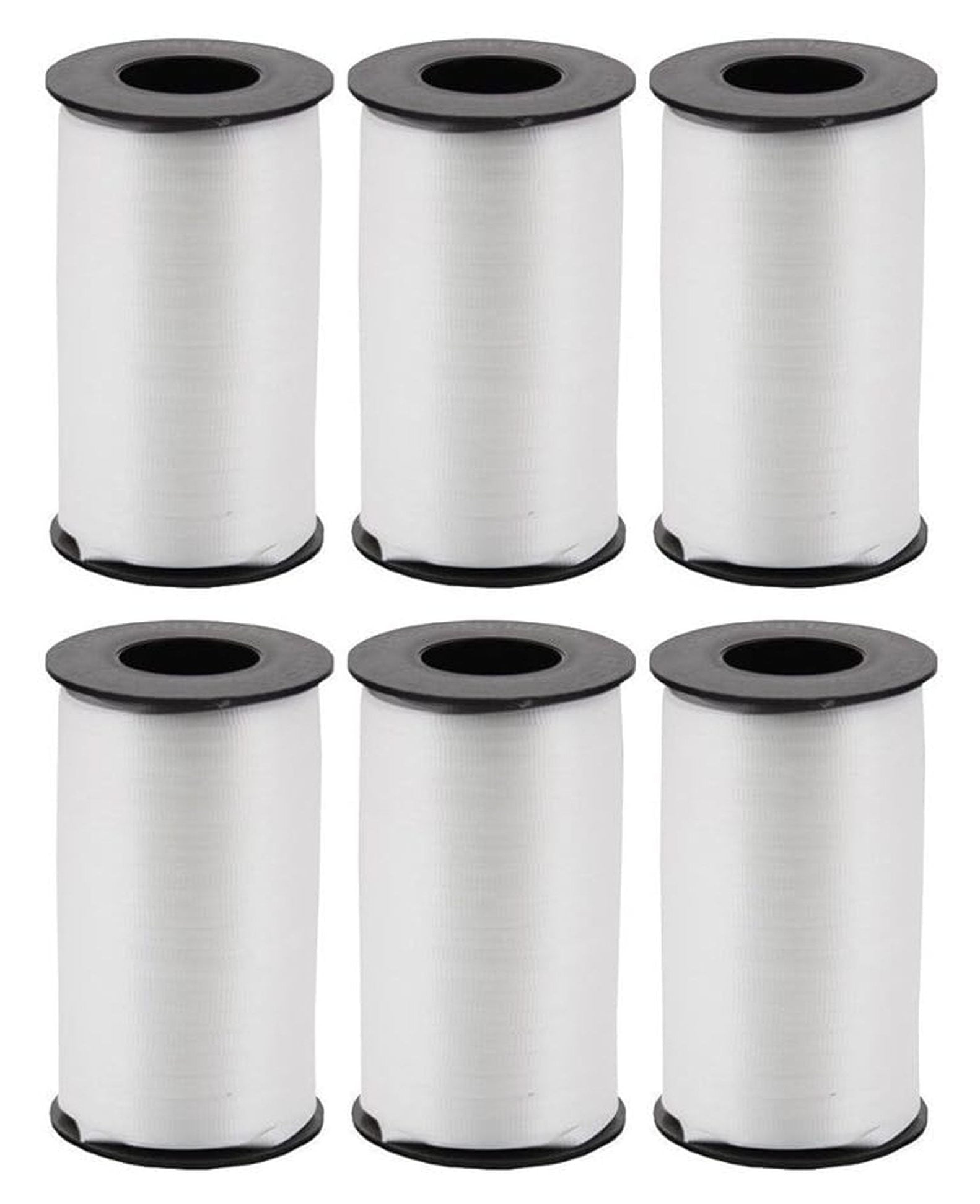 Splendorette Curling Ribbon - White, .1875" x 500yd (6-Pack) - Craft, Wedding, Floral, Gift Wrap Ribbon - 3/16 Inch Polypropylene Ribbon for DIY Decorations