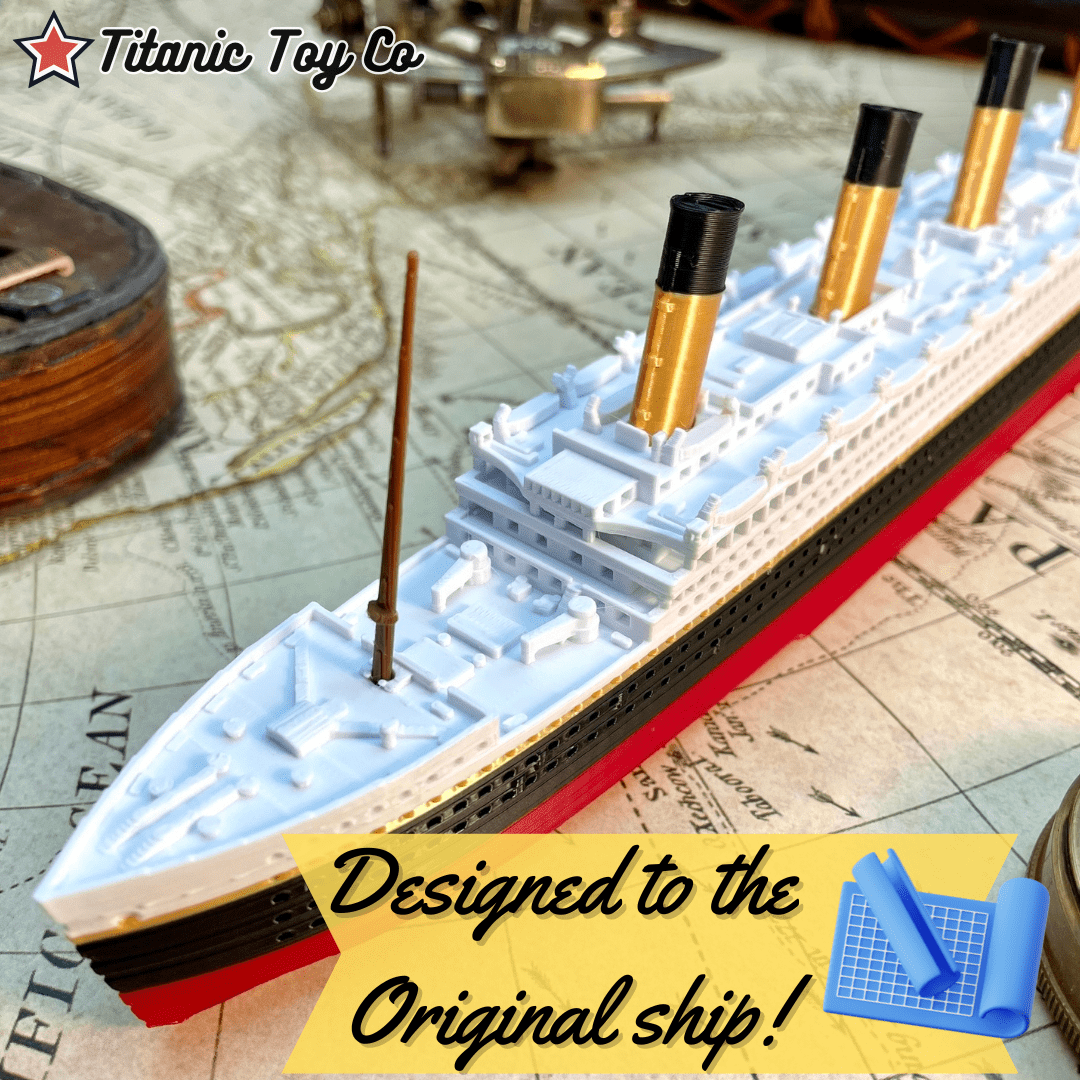 TitanicToyCo RMS Olympic Model Ship 1 Foot In Length, Fully Assembled, Titanic Toys For Kids, Titanic Ship, Titanic Cake Topper, Titanic Figurine, Titanic Boat, Britannic, Titanic Memorabilia